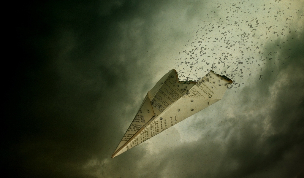 Paper Plane for 1024 x 600 widescreen resolution