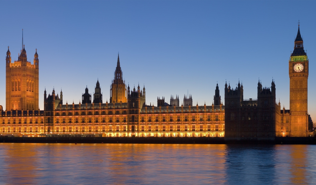 Parliament Building London for 1024 x 600 widescreen resolution