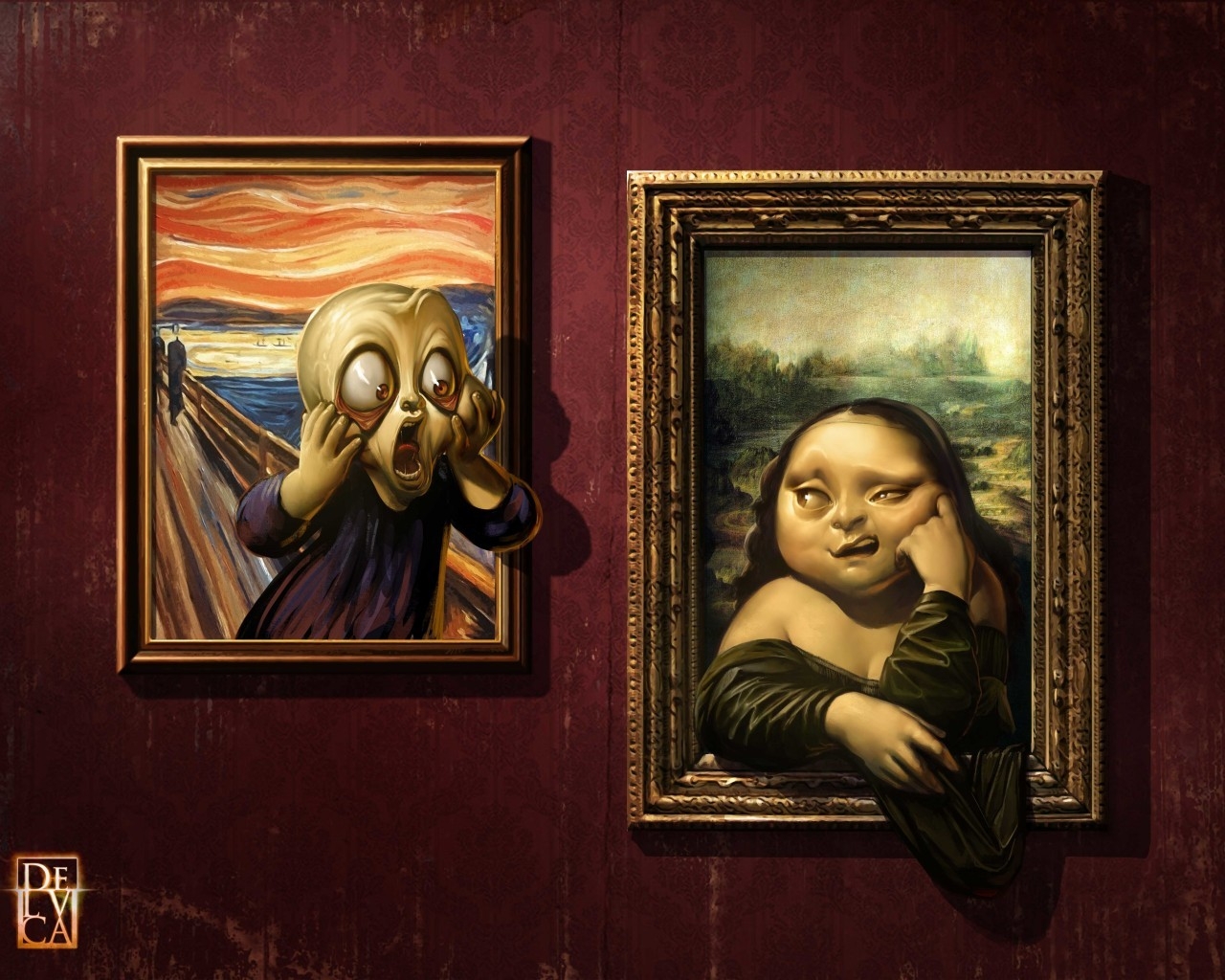 Parodies of Famous Paintings for 1280 x 1024 resolution