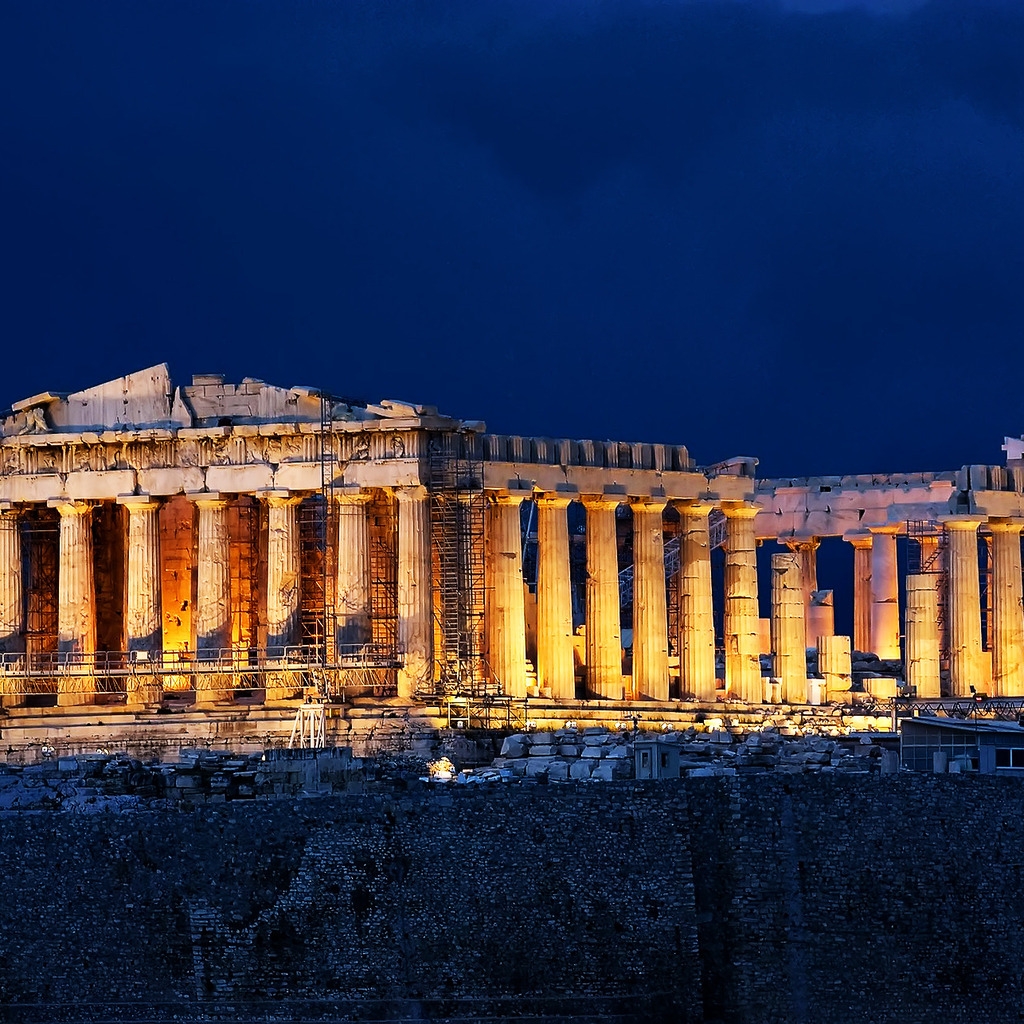 Parthenon Acropolis Athens for 1024 x 1024 iPad resolution