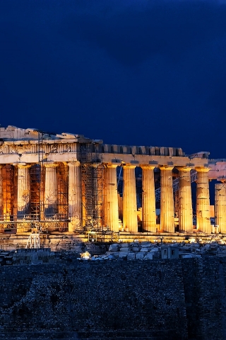 Parthenon Acropolis Athens for 320 x 480 iPhone resolution