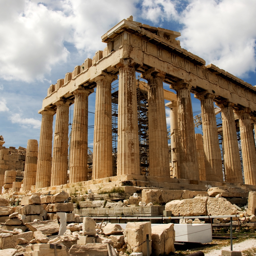 Parthenon Greece for 1024 x 1024 iPad resolution
