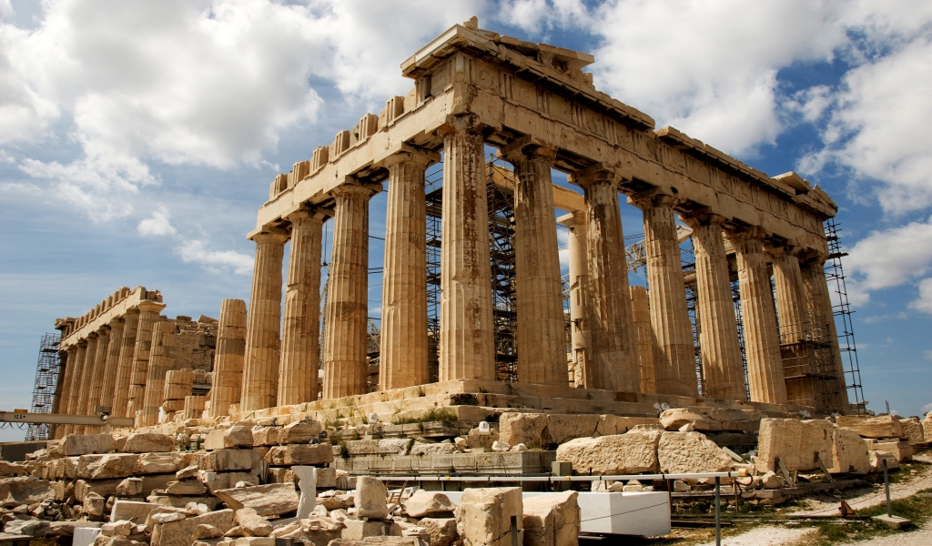 Parthenon Greece for 1024 x 600 widescreen resolution