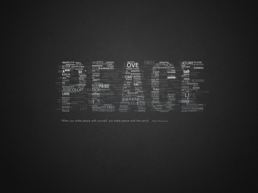 Peace for 1024 x 768 resolution