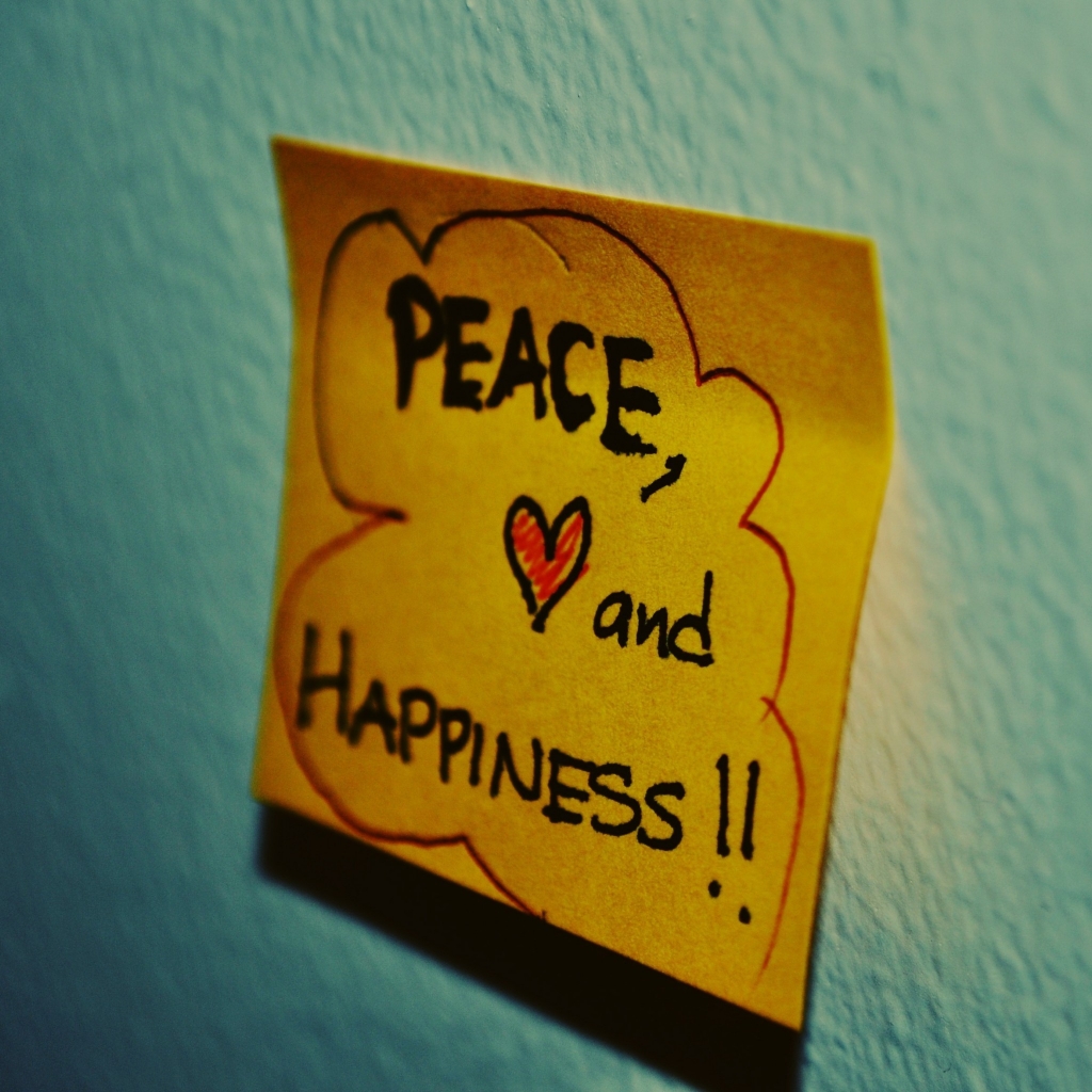 Peace and Happiness for 1024 x 1024 iPad resolution