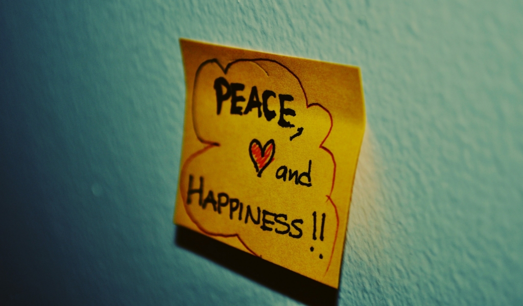 Peace and Happiness for 1024 x 600 widescreen resolution
