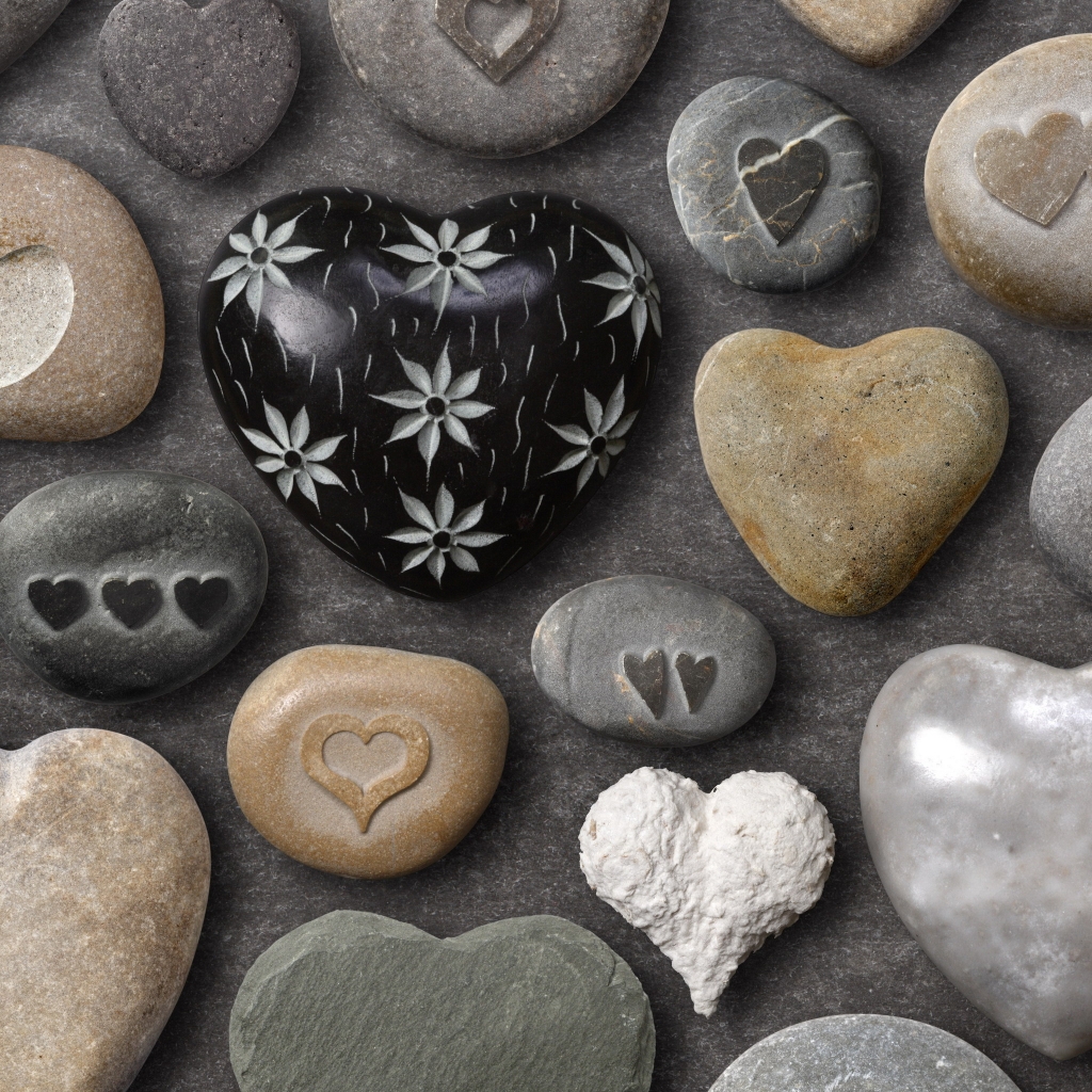 Pebbles of Love for 1024 x 1024 iPad resolution