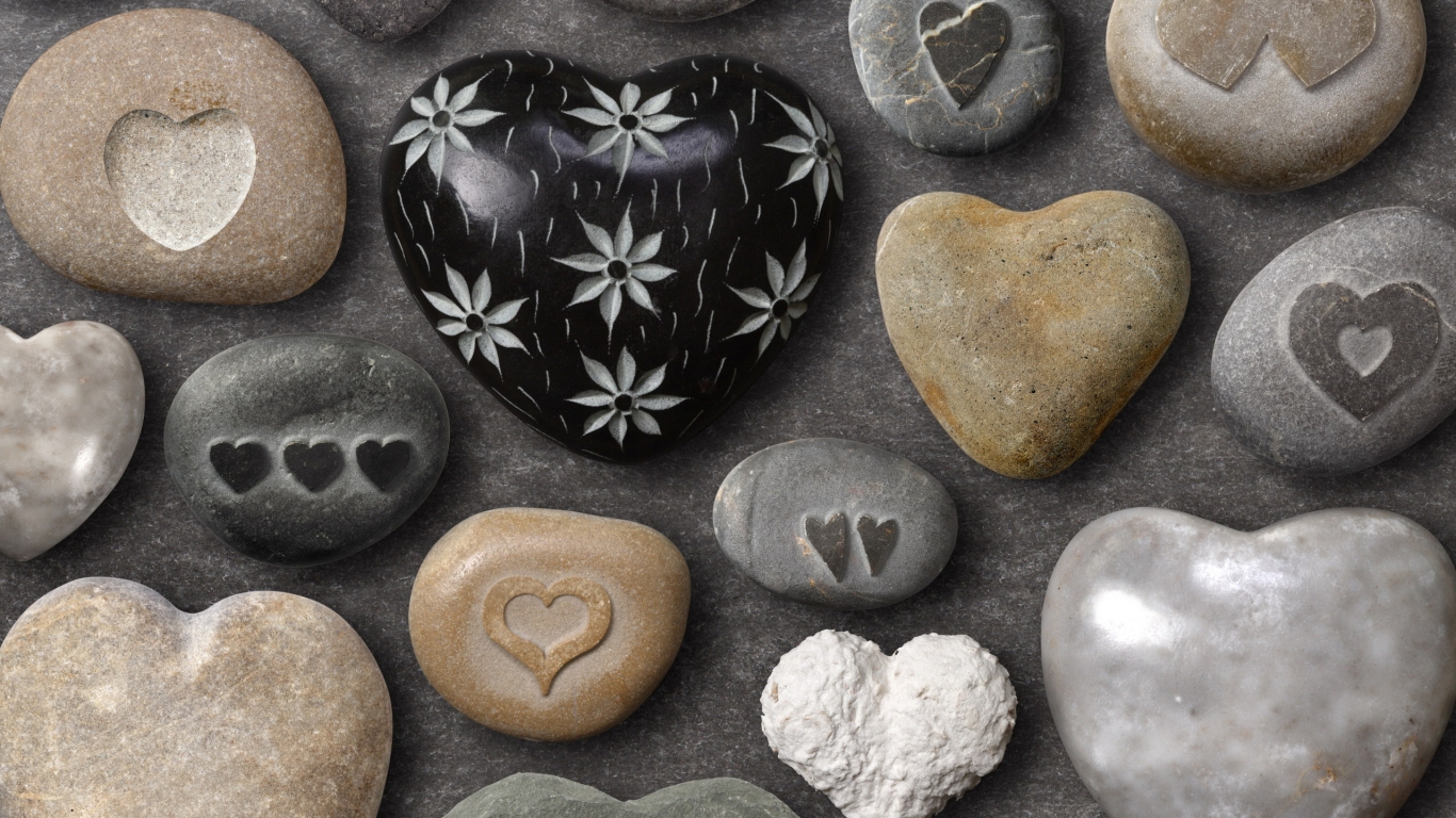 Pebbles of Love for 1366 x 768 HDTV resolution