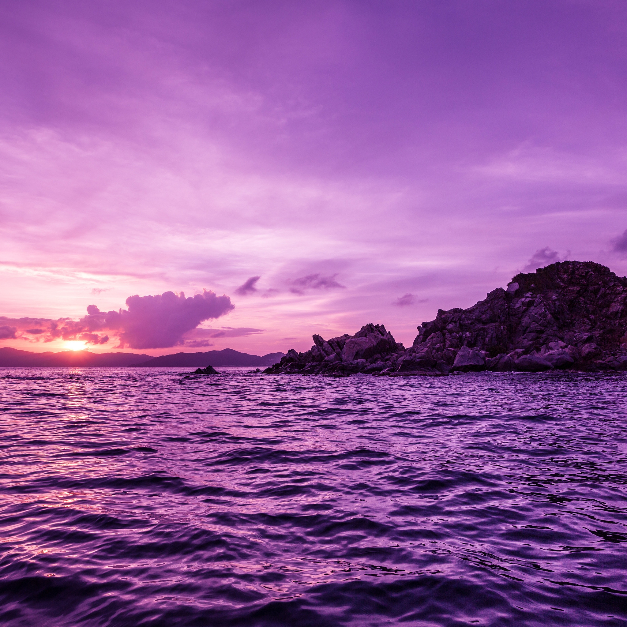 Pelican Island Sunset for 2048 x 2048 New iPad resolution