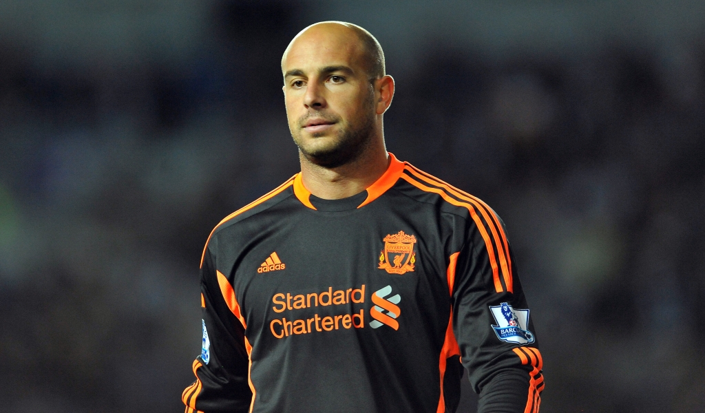 Pepe Reina Liverpool for 1024 x 600 widescreen resolution