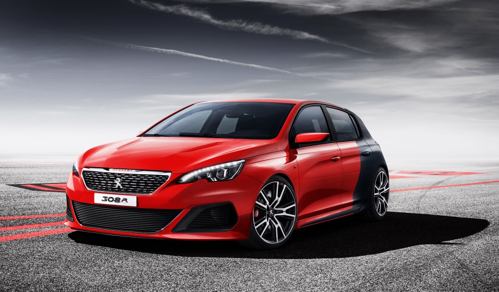 Peugeot 308 R Concept Car for 1024 x 600 widescreen resolution