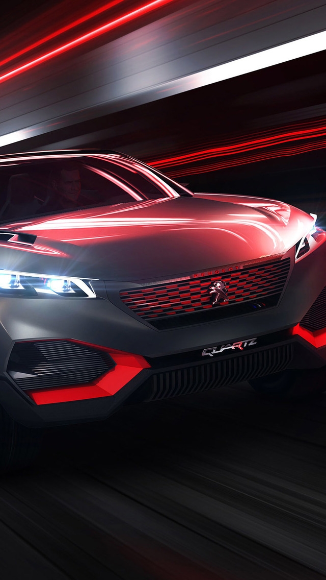 Peugeot Quartz Concept 2014 for 640 x 1136 iPhone 5 resolution