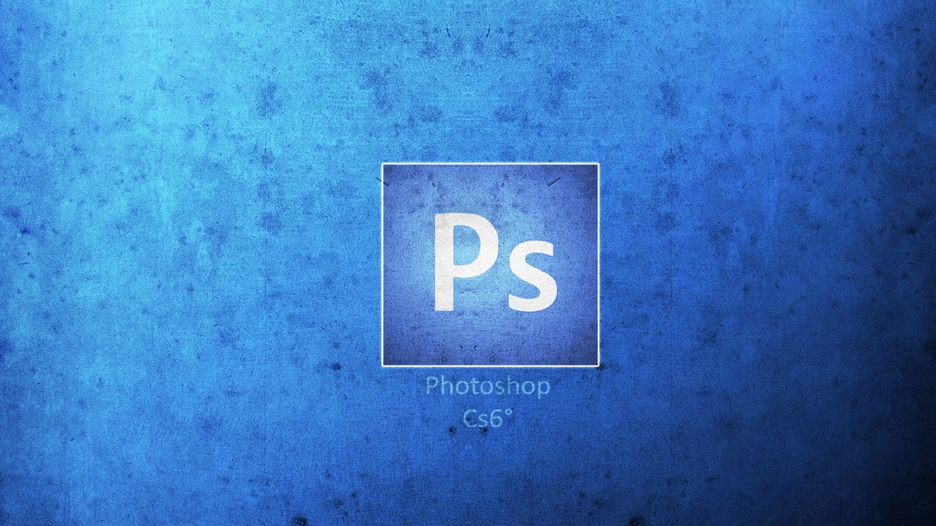 Photoshop CS6 Logo for 1366 x 768 HDTV resolution