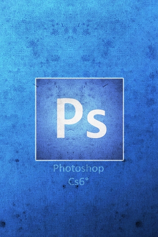 Photoshop CS6 Logo for 320 x 480 iPhone resolution