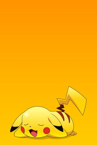 Pikachu for 320 x 480 iPhone resolution