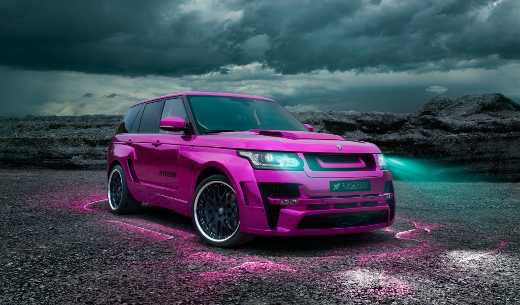 Pink Range Rover Vogue 2013 for 1024 x 600 widescreen resolution