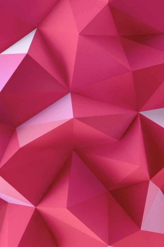 Pink Triangles for 640 x 960 iPhone 4 resolution