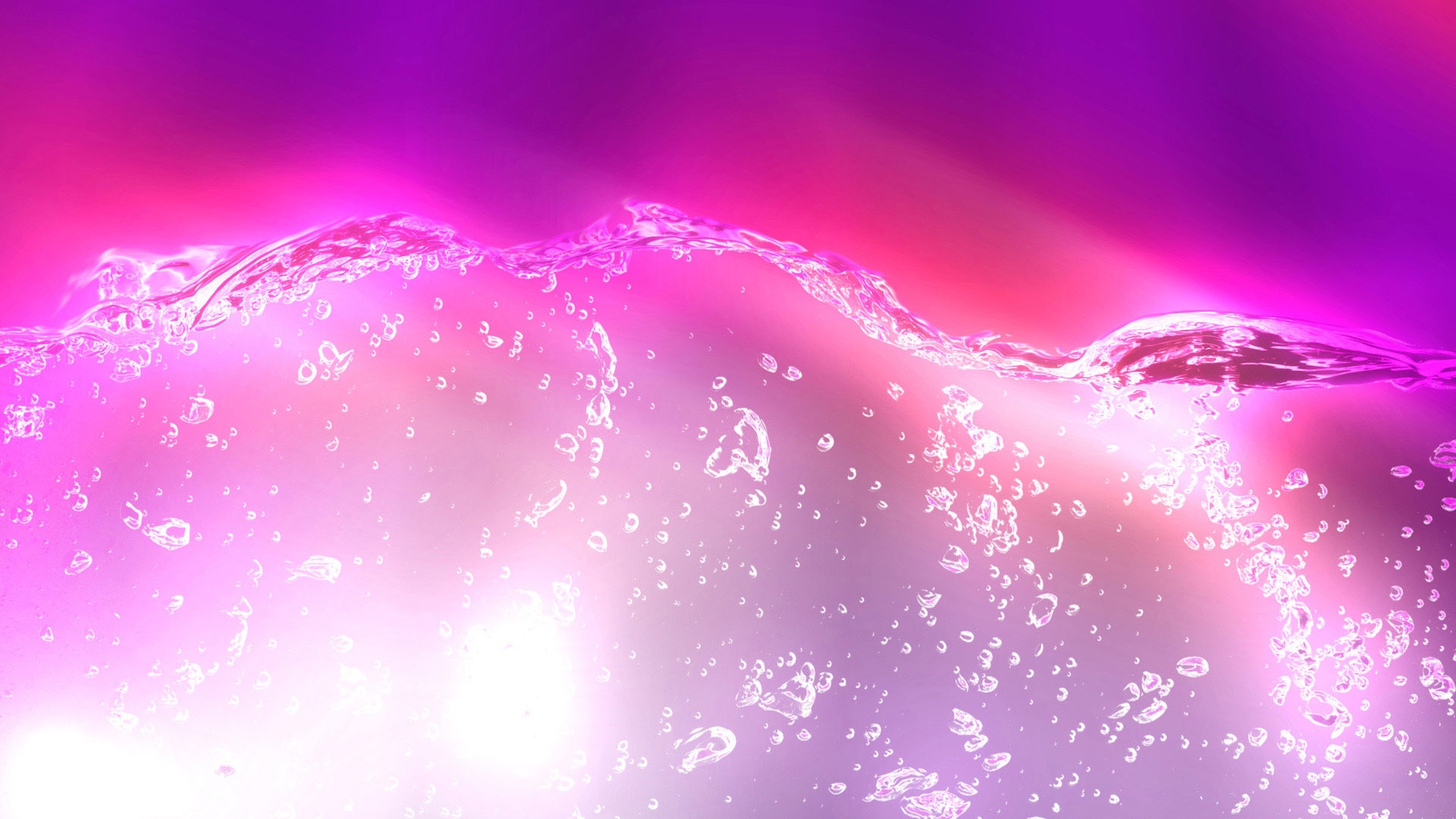 Pink water for 1920 x 1080 HDTV 1080p resolution