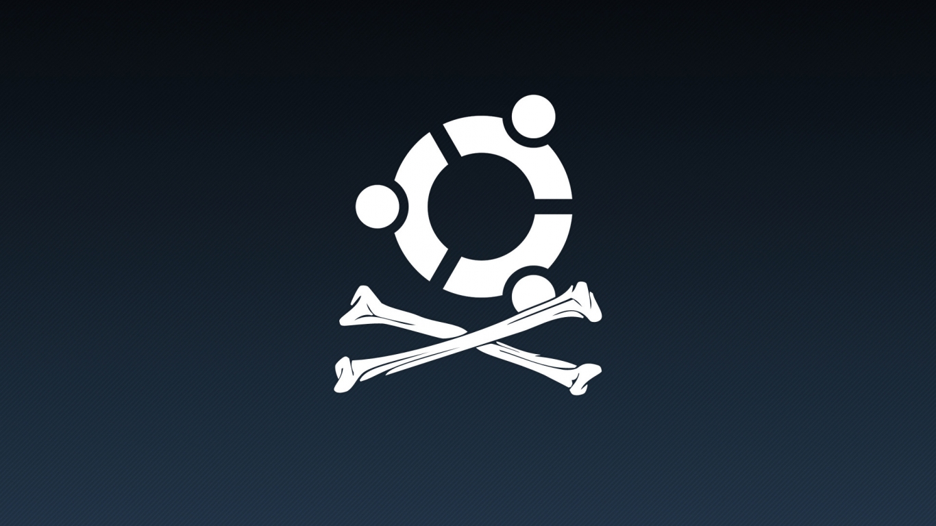 Pirate Ubuntu for 1366 x 768 HDTV resolution