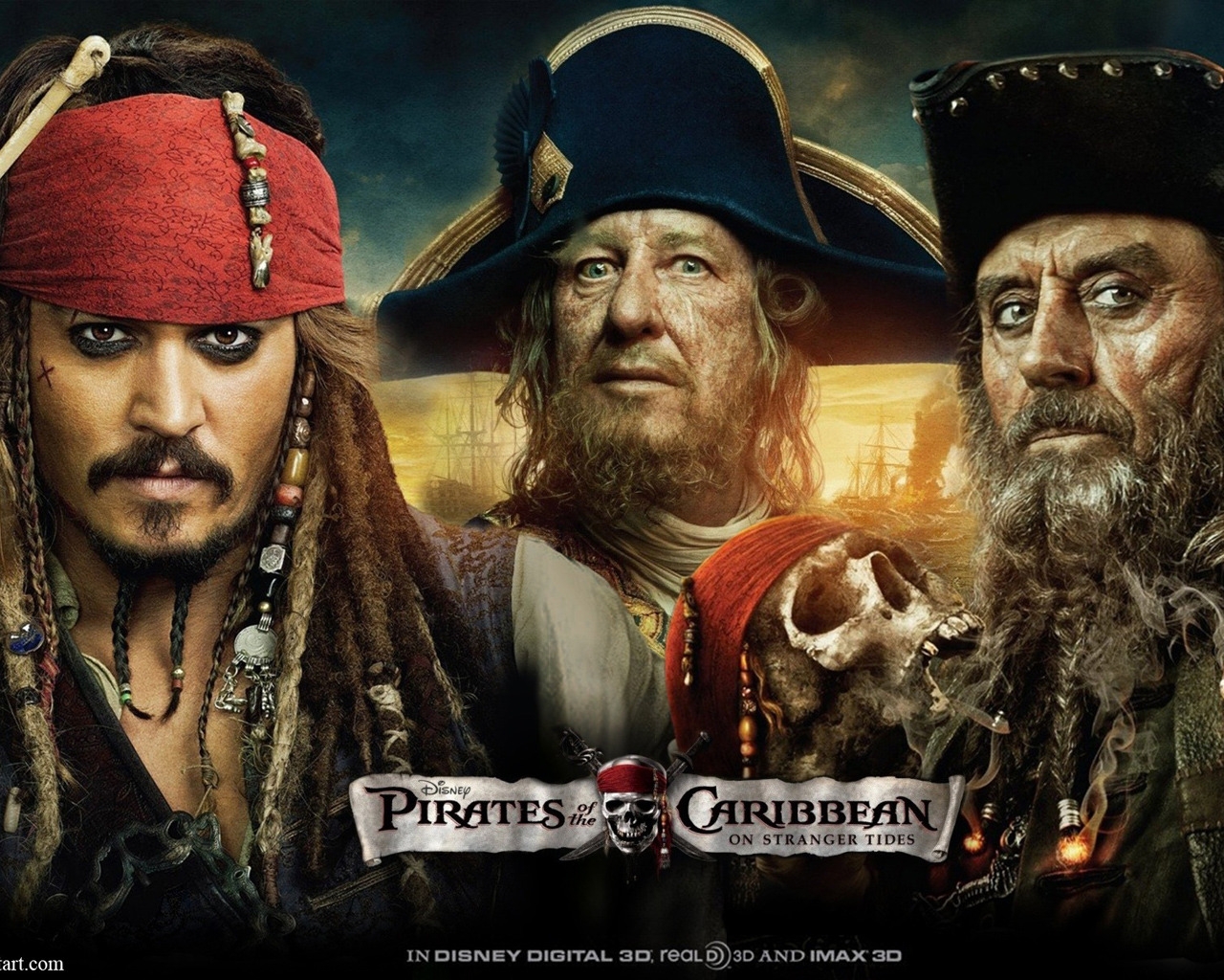 Pirates Caribbean 4 for 1280 x 1024 resolution