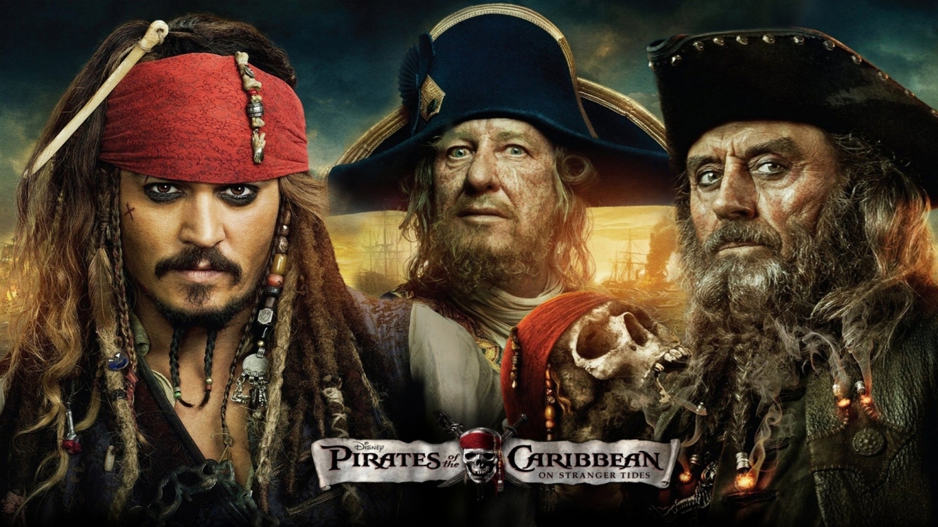 Pirates Caribbean 4 for 1366 x 768 HDTV resolution