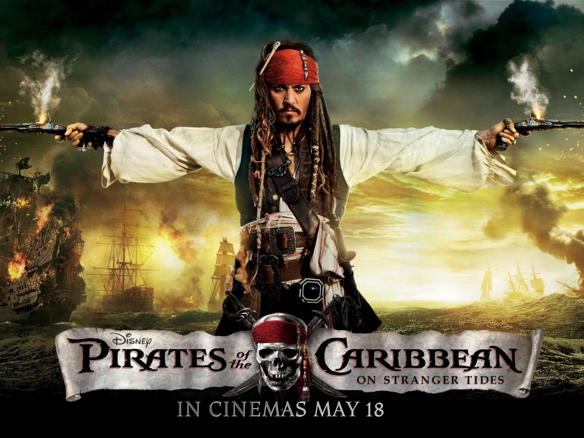 Pirates of the Caribbean 4 Poster for 1152 x 864 resolution