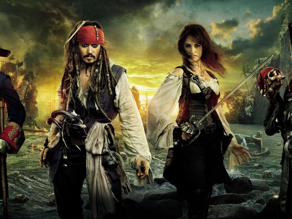 Pirates of the Caribbean Characters for 1152 x 864 resolution