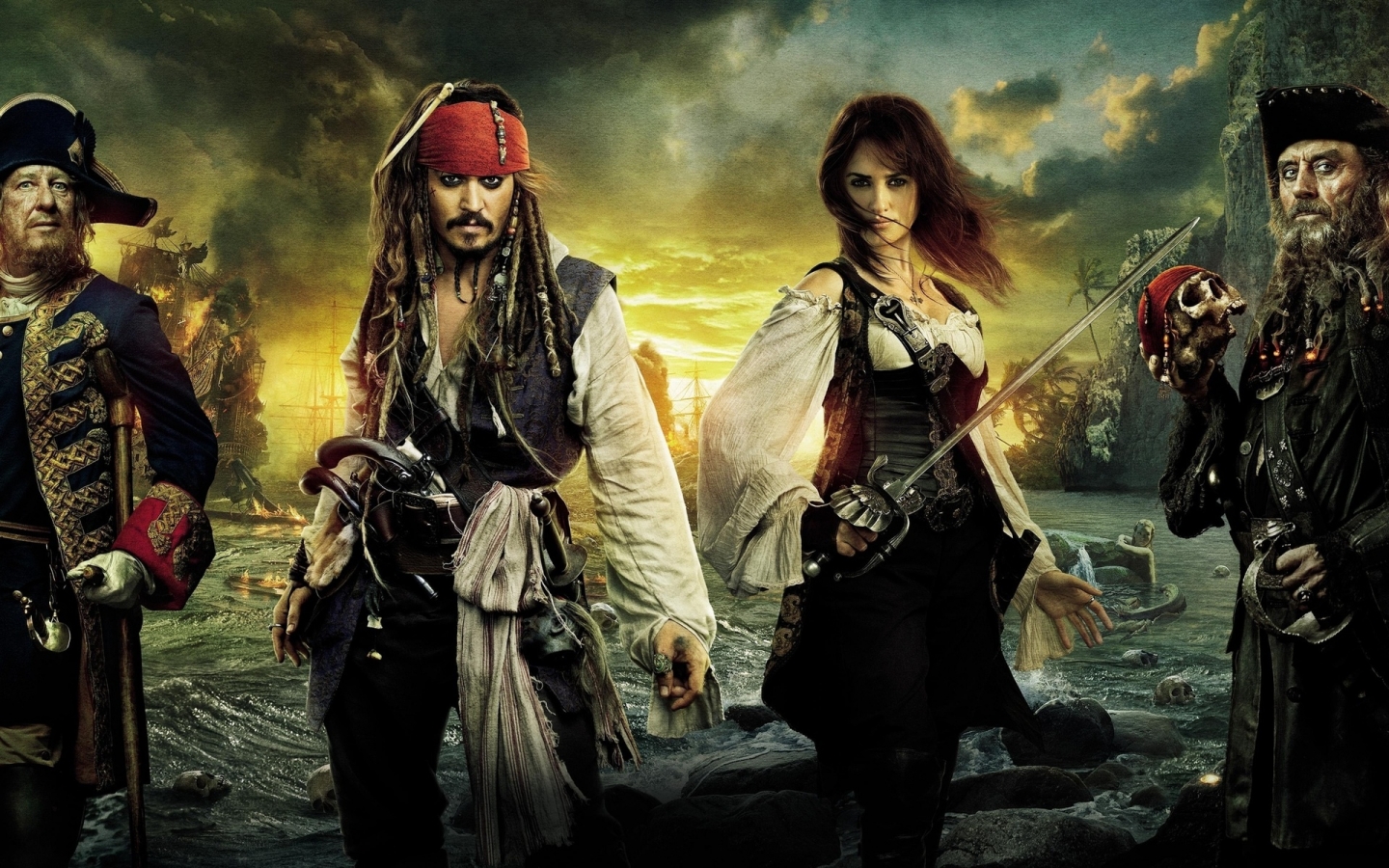 Pirates of the Caribbean Characters for 1440 x 900 widescreen resolution