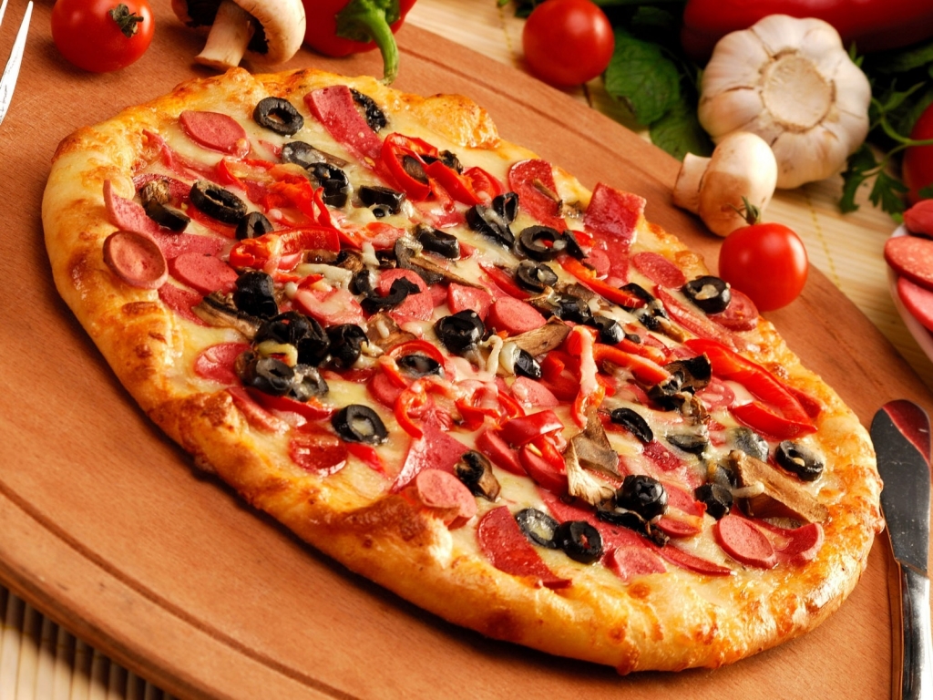 Pizza for 1024 x 768 resolution