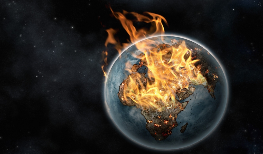 Planet Burning for 1024 x 600 widescreen resolution