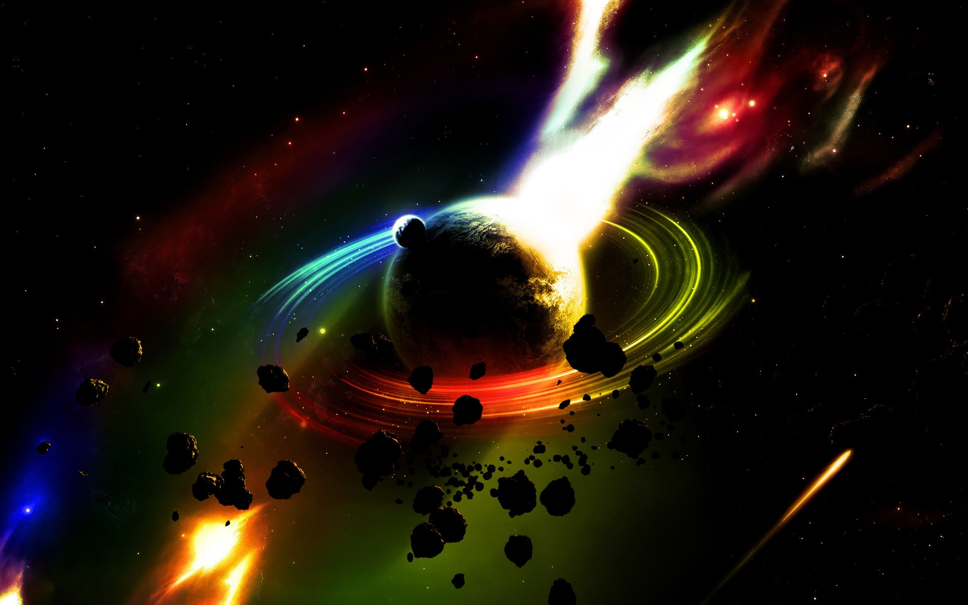 Planet in Fire for 1920 x 1200 widescreen resolution