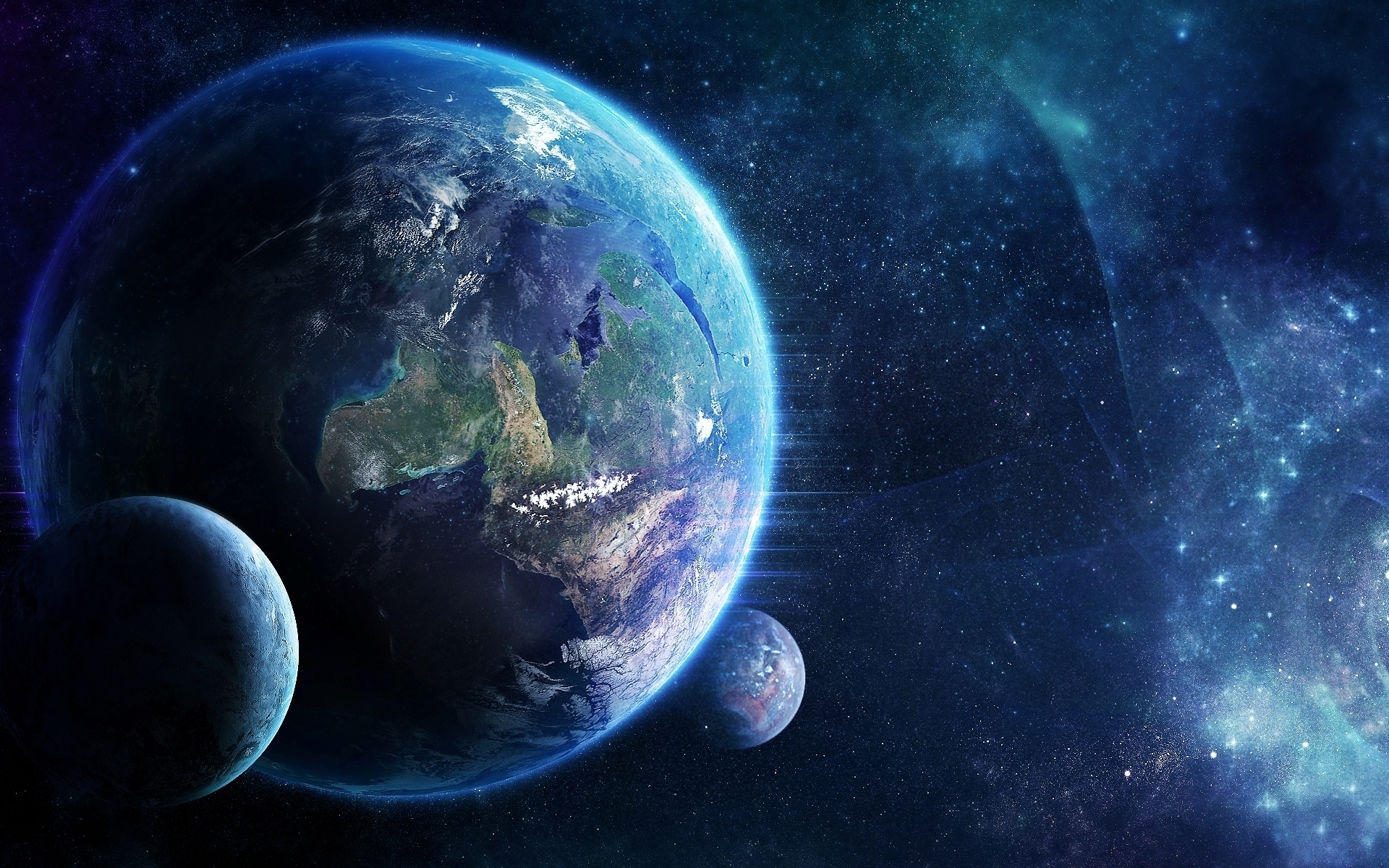 Обои планета спутник картинки на рабочий стол на тему Космос - скачать бесплатно