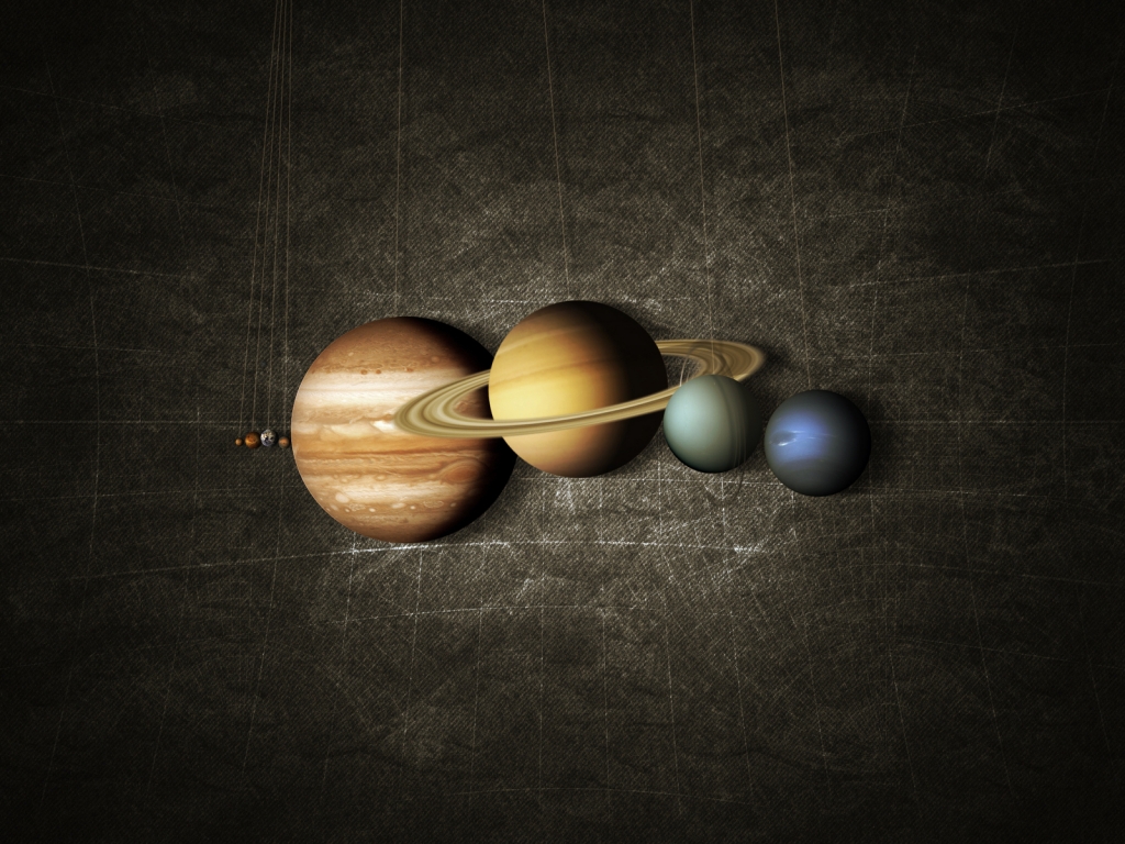 Planets Aligned for 1024 x 768 resolution
