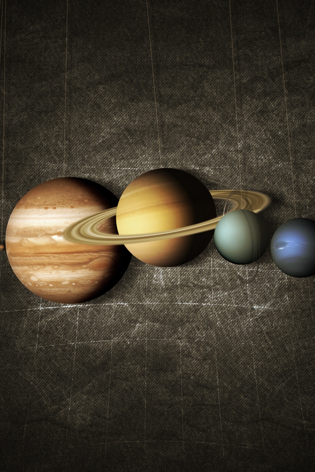 Planets Aligned for 640 x 960 iPhone 4 resolution