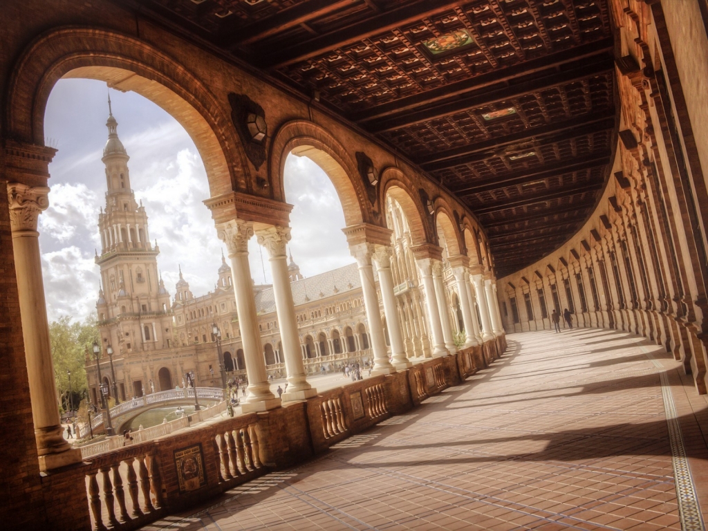 Plaza de Espana Sevilla for 1024 x 768 resolution