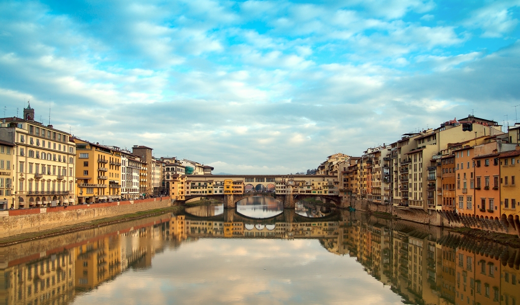 Ponte Vecchio Florence for 1024 x 600 widescreen resolution