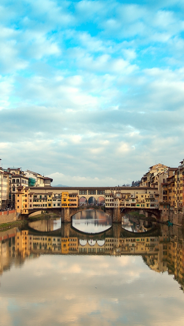 Ponte Vecchio Florence for 640 x 1136 iPhone 5 resolution