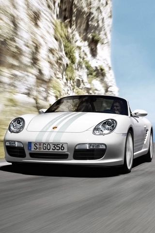 Porsche Boxster S 2009 for 320 x 480 iPhone resolution