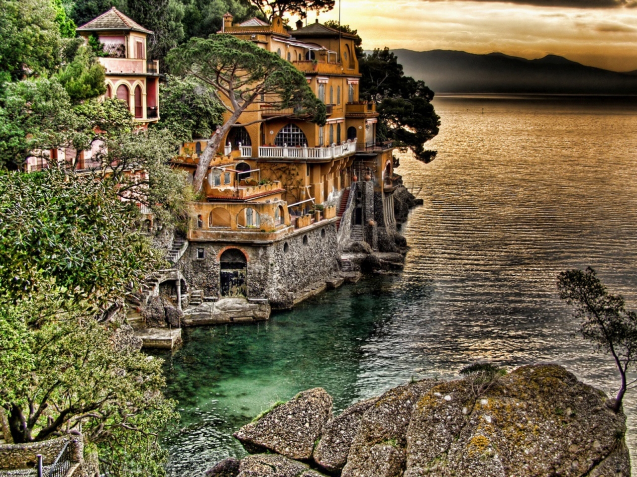 Portofino Coast View for 1280 x 960 resolution