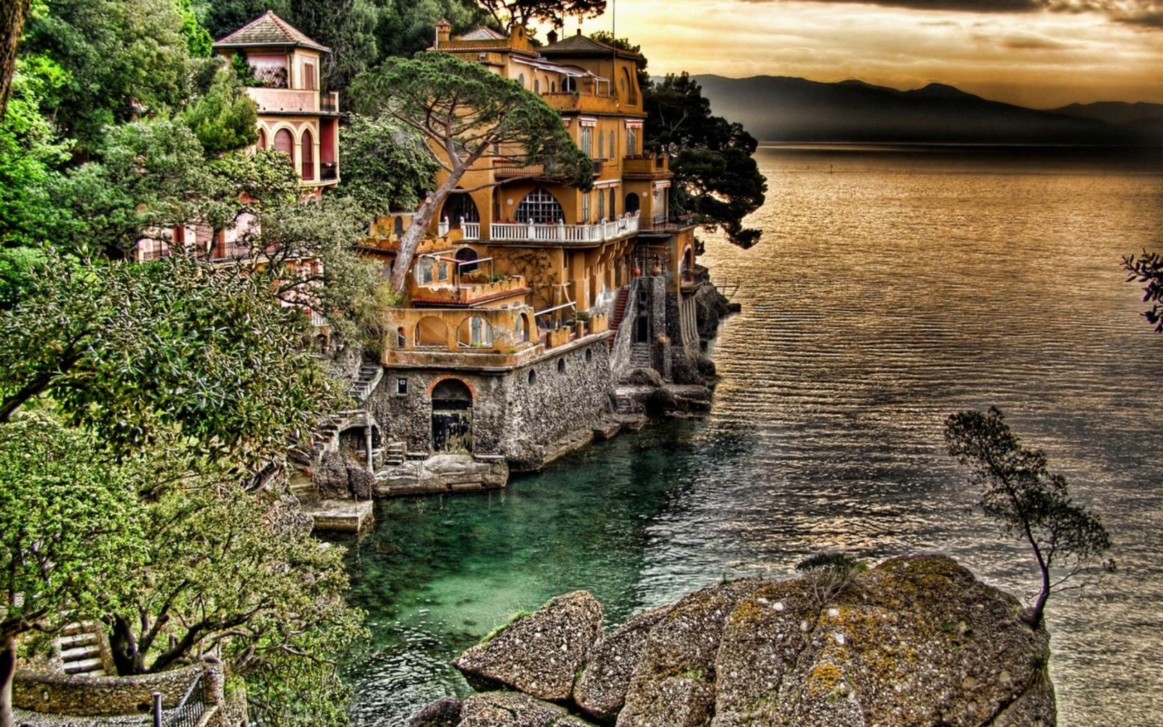 Portofino Coast View for 1680 x 1050 widescreen resolution