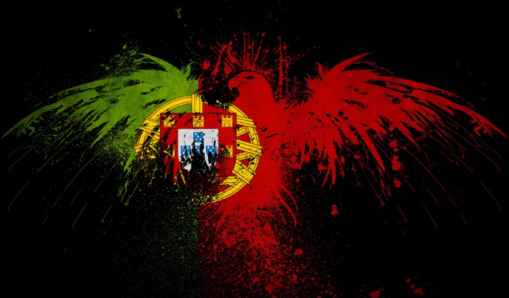 Portugal Flag for 1024 x 600 widescreen resolution
