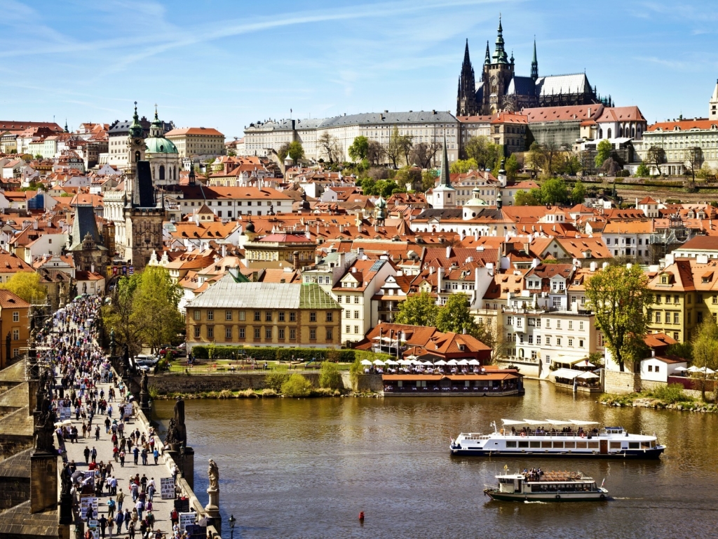 Prague City View for 1024 x 768 resolution