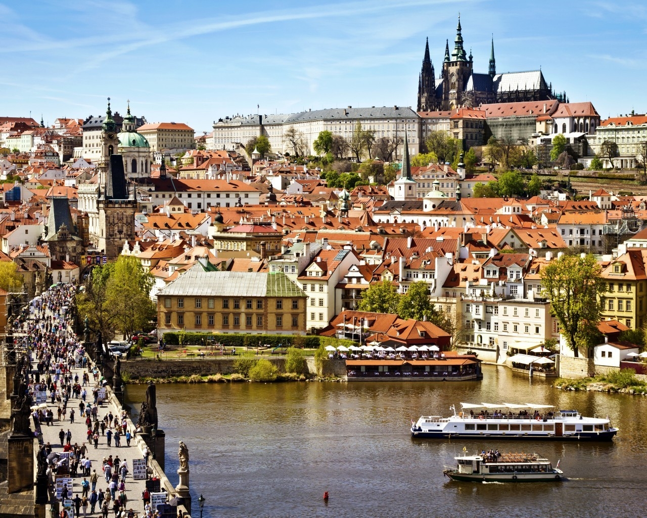 Prague City View for 1280 x 1024 resolution