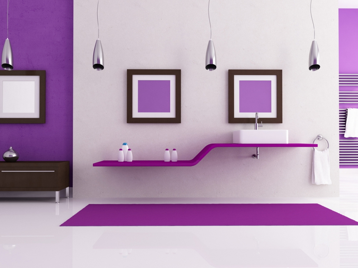 Purple Interior Design for 1152 x 864 resolution