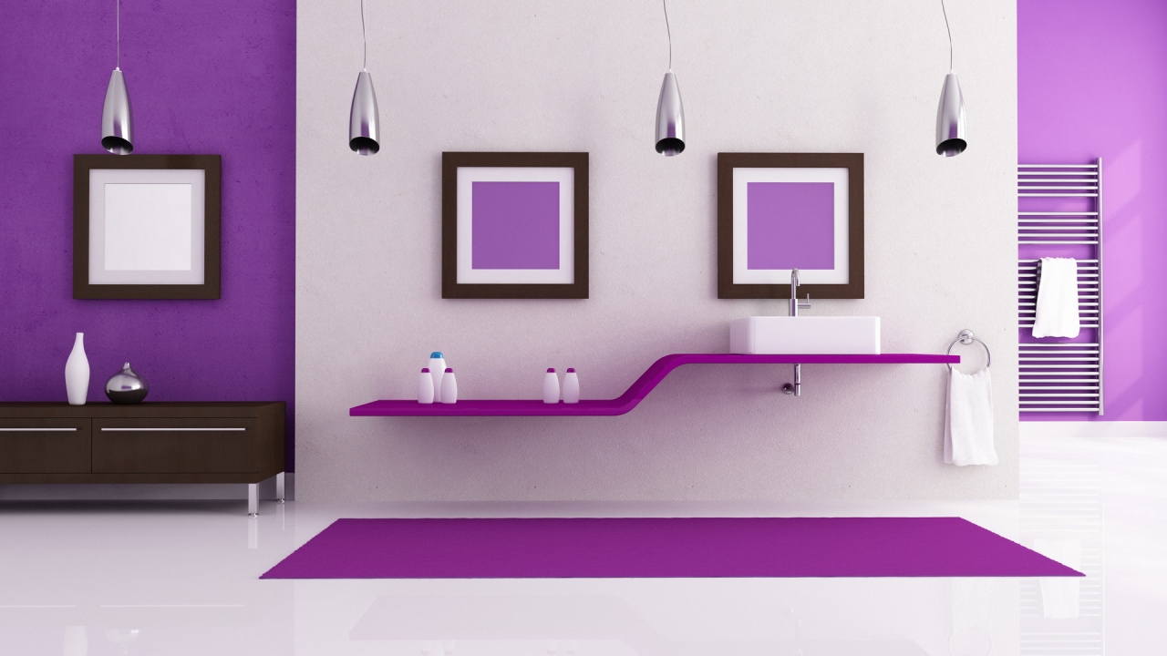 Purple Interior Design for 1280 x 720 HDTV 720p resolution