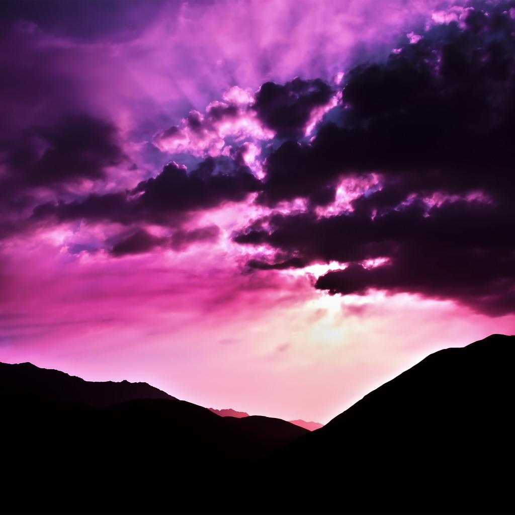 Purple Morning for 1024 x 1024 iPad resolution