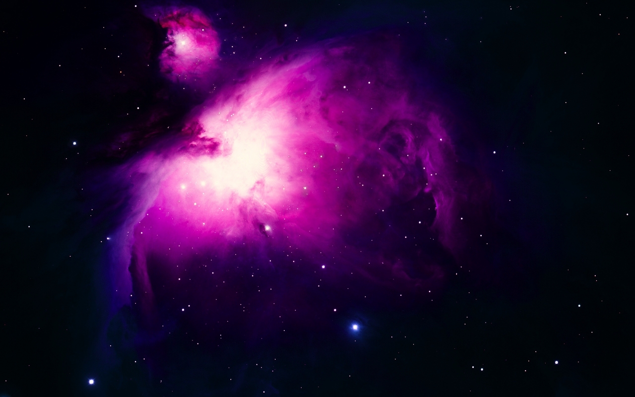 Purple Orion Nebula for 1280 x 800 widescreen resolution