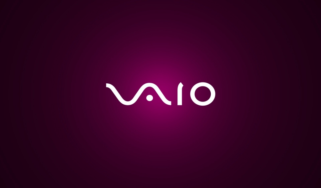 Purple Sony Vaio for 1024 x 600 widescreen resolution