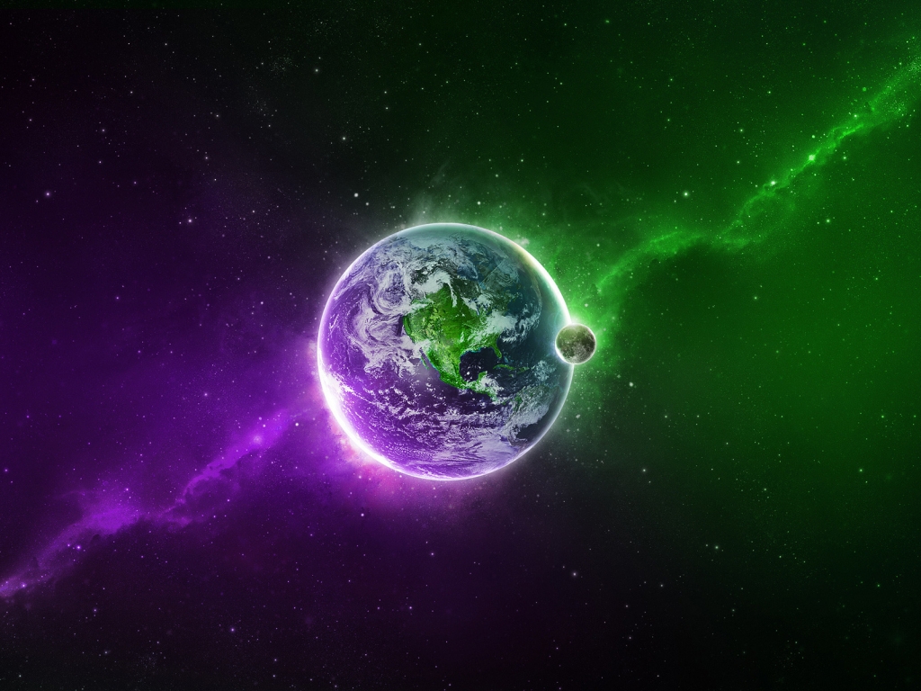Purple versus Green for 1024 x 768 resolution