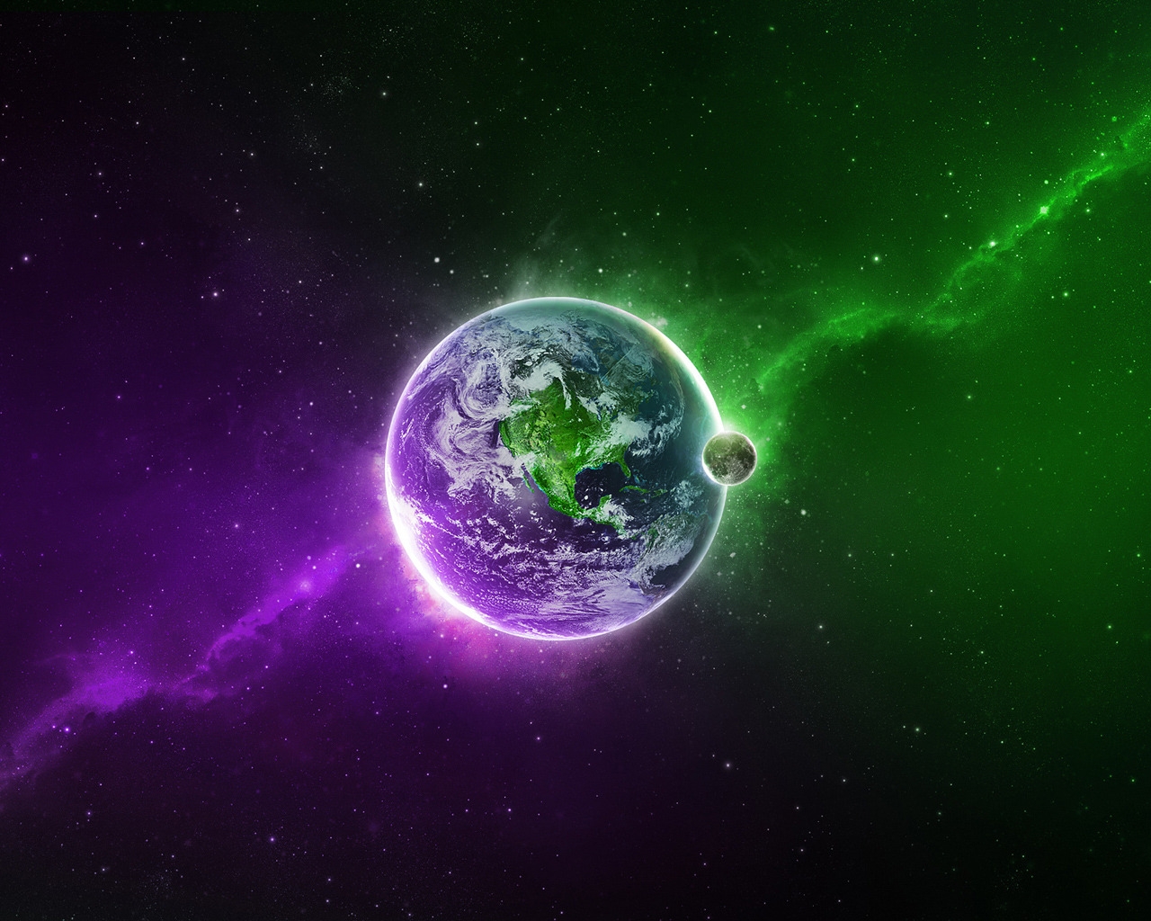 Purple versus Green for 1280 x 1024 resolution